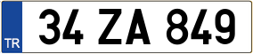 Trailer License Plate